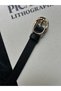 2-Piece Splice Double Ring Pattern Women's Gold Buckle Belt Jacket Belt Dress Belt Trouser Belt - 3