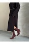 Women's Polo Neck Long Sleeve Long Maxi Winter Knitwear Dress Suitable for Hijab - 2