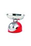 Aska mechanical kitchen scale with bowl, 5 kg, red