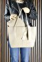 Kum Vegan Magnetic Closure Large Size Daily Shoulder Bag and Handbag with Strap