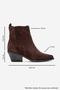 Julieta Brown Suede Genuine Leather Women's Western Boots - 6