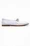 Women's Genuine Leather Loafers Classic Casual Shoes White Milano - 6