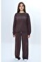 Girl's 2-Piece Set Stone Embroidered & Crew Neck Sweatshirt & Wide Leg Sweatpants with Pockets