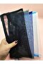 Pencil Case Transparent Mesh Washable Mesh Pen Holder - Black - 4