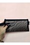 Pencil Case Transparent Mesh Washable Mesh Pen Holder - Black - 3