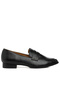Women Penny Strap Loafers in Black - 2