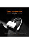Type C to HDMI + Vga Converter Adapter, White, 30843 - 3