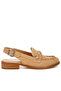 Women Woven Strap Slingback Loafers in Beige - 2