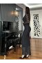 Black Long Lace Dress - 8
