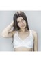 Sutien cu dantela brodata, Bumbac/Elastan, Alb - 2