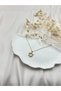 Gold Color Opal Heart Stone Necklace – Elegant Framed, Sparkling and Stylish Everyday Wear Necklace - 4