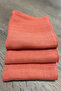 100% Cotton 7-Piece Double Layer Checkered Muslin Baby Mouth Wipes - Brick Color 25 X 25 cm - 5