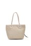 1040 Women's Wooden Bead Detailed Straw Hand and Shoulder Bag - 4