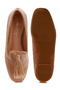 Women Iconic Tassel Detail Velvet Loafers in Beige Brown - 5