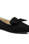 Women Penny Strap Velvet Loafers in Black - 4