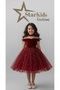 Girls' Burgundy Dress,Girls' Christmas Dress,Girls' Graduation Dress - 2