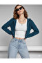 Crop Zippered Women's Cardigan - 2