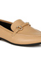 Women Horsebit Embellished Loafers in Tan - 4