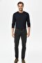 Men's High Waist Wide Leg Smoked Jeans - 5