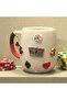 3D Embossed 2026 or Single Letter Charm Gifted Gilded Handmade Ceramic Gamblers Mug Cup - 3