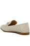 Women Ecru Semi Casual Faux Leather Loafers - 3