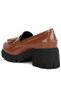 Women Tan Tassels Detail Chunky Loafers - 3