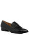 Women Penny Strap Loafers in Black