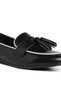 Women Dual Tone Tassel Loafers in Black - 4