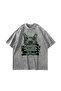  War Printed Oversized Unisex Washable White Tshirt