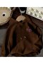 Hooded Sweatshirt with Chest Cherry Print Detail