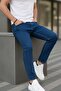 Men's Casual Comfort Wide Leg Blue Jeans - 3