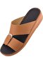 A E T Handmade Arabic Sandals For Men | Full Genuine Leather, Buckle, Tan Footbed - 3