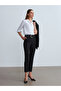 72229 Belted Skinny Leg Trousers-Black - 2
