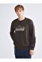 Crew neck printed men's sweatshirt