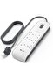 6 Way 2 Meter Surge Protection Strip with 2 x 2.4 Ampere USB Charging