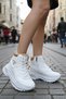 Women's White Winter Fur-Lined Waterproof Zippered Casual Boots Stylish Orthopedic Daily Bootie Shoes