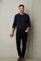 Men's Stretchy High Waist 5 Pocket Black Jeans - 2