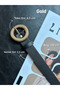 Lush Serrated Round Patterned Women's Gold Buckle Belt Coat Belt Dress Belt Trouser Belt - 4