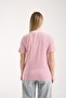 Women's 100% Cotton Pinstripe Basic Round Neck Short Sleeve T-Shirt 6012 - 3