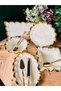Gold Edged 5 Piece Embossed Presentation Serving Set 9930 - 6