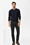 Men's Stretchy High Waist 5 Pocket Smoked Jeans - 4