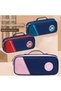 Wide Large Capacity Waterproof Multi-Compartment Functional Pencil Case with Handle - 2