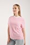 Women's 100% Cotton Pinstripe Basic Round Neck Short Sleeve T-Shirt 6012 - 5
