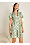 Set of 2 Night Dress Flutter Sleeves Tiered Viscose - 2