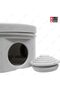 PVC Waterproof Electrical Junction Sleeve Box Round with Wall Bracket (80x40) - 4
