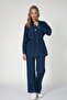 5664 - Stylish Comfortable Thin Fabric Women's Jeans Shirt Set - 2