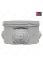 PVC Waterproof Electrical Junction Sleeve Box Round with Wall Bracket (80x40) - 5