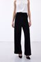 Palazzo Crepe Trousers - Black - 6
