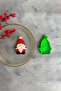 Green Double Gnome Dwarf Dough Sculpting Set/Cookies, Ceramic, Polymer Clay, Play Dough 6X9 cm - 7
