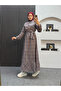 Milla Plaid Dress Gray - 3